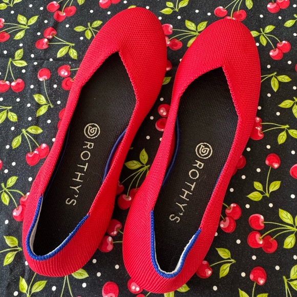 Rothy's Scarlet Red Flats - Picture 3 of 3